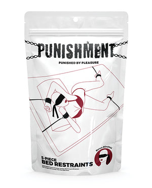 Punishment 5 Pc Bed Wrist & Ankle Restraints
