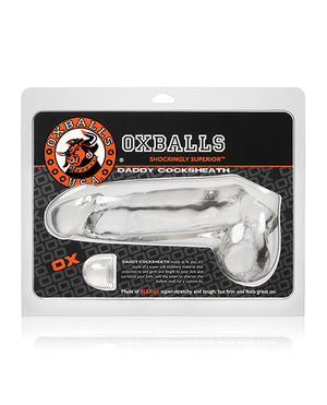 Oxballs Daddy 10 Inch Penis Sheath Black & Clear