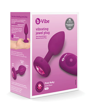 B-vibe Remote Control Vibrating Jeweled Butt Plugs