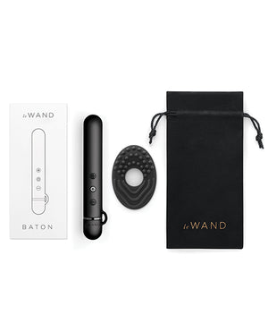 Le Wand Premuim Baton Rechargeable Vibrator W/ Silicone Textured Ring