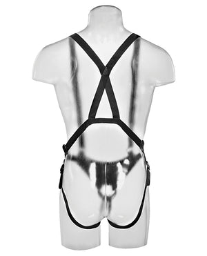 King Cock 10 Inch Hollow Strap On Suspender System
