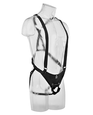 King Cock 11 Inch Hollow Strap On Suspender System