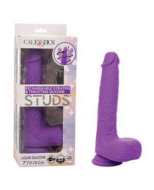 Silicone Studs Rechargeable Gyrating & Thrusting Vibrator