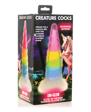 Creature Cocks Uni Glow in the Dark Silicone Dildo