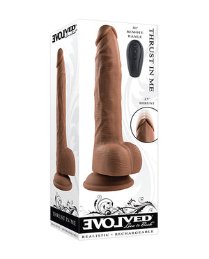 Evolved Thrust In Me 9 Inch Realistic Thrusting Dildo
