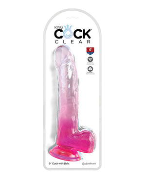 King Cock Clear 6 - 11 Inch Dildos W/balls