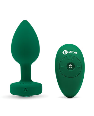 B-vibe Remote Control Vibrating Jeweled Butt Plugs