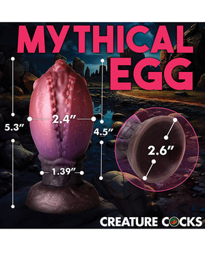 Creature Cocks Dragon Hatch Silicone Egg 5 x 2.5 Inches