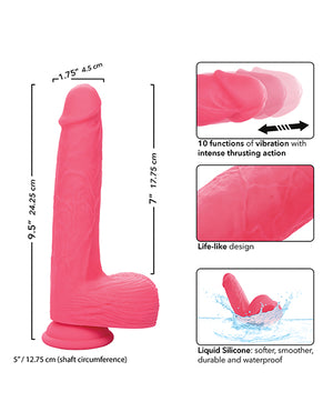 Silicone Studs Rechargeable Rumbling & Thrusting Vibrator