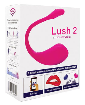 Lovense Lush 2.0 Sound Activated Vibrator - Pink