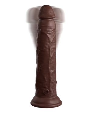 King Cock Elite 9 Inch Dual Density Vibrating Silicone Cock W/remote