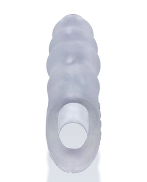 Oxballs Invader 6.5 inch Open-Ended Penis Sheath Black & Clear