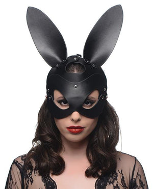 Tailz Bunny Tail Anal Plug & Mask Set - Black