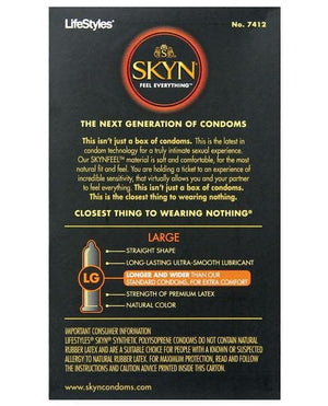 Lifestyles Skyn Non-latex Condoms - Large - 12 Pack