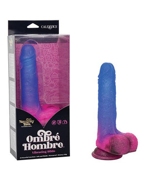 Naughty Bits Vibrating 7 Inch Silicone Dildo 5 Inch Insertable