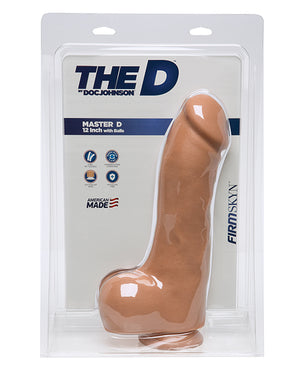 The D 12 Inch Master Dual Density Dildo W/balls