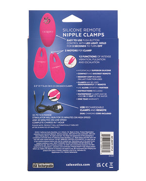 Silicone Nipple & Clit Clamps W/remote