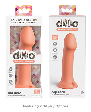 Dillio Platinum 6" Big Hero Silicone Dildo - Strap On Compatible
