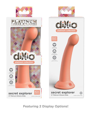 Dillio Platinum 6" Secret Explorer Silicone Dildo - Strap On Compatible