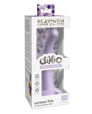 Dillio Platinum 5" Curious Five Silicone Dildo - Strap On Compatible