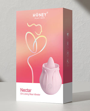 Nectar Clit Licking Rose Vibrator - Pink