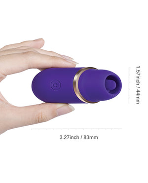 Abby Mini Clit Licking Vibrator Tongue Sex Toy - Purple