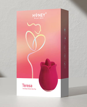 Teresa The Rose Toy W/ Tongue Vibrator - Red