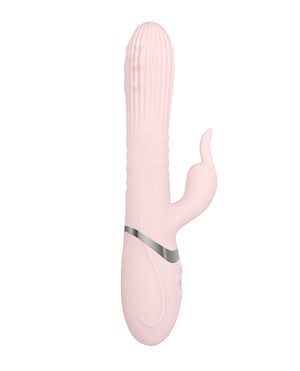Adam & Eve Eve's Thrusting Rabbit Vibrator W/orgasmic Beads - Pink