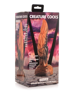 Creature Cocks Ravager Rippled Tentacle Fantasy 8 Inch Silicone Dildo