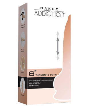 Naked Addiction 9 Inch Thrusting Dildo W/remote