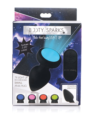 Bootysparks Silicone Vibrating Led Butt Plug