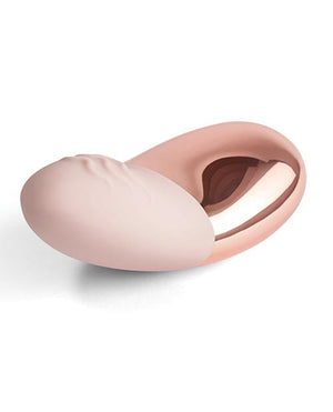 Le Wand Discreet Chrome Point Rumbly Rechargeable Vibrator - Rose Gold